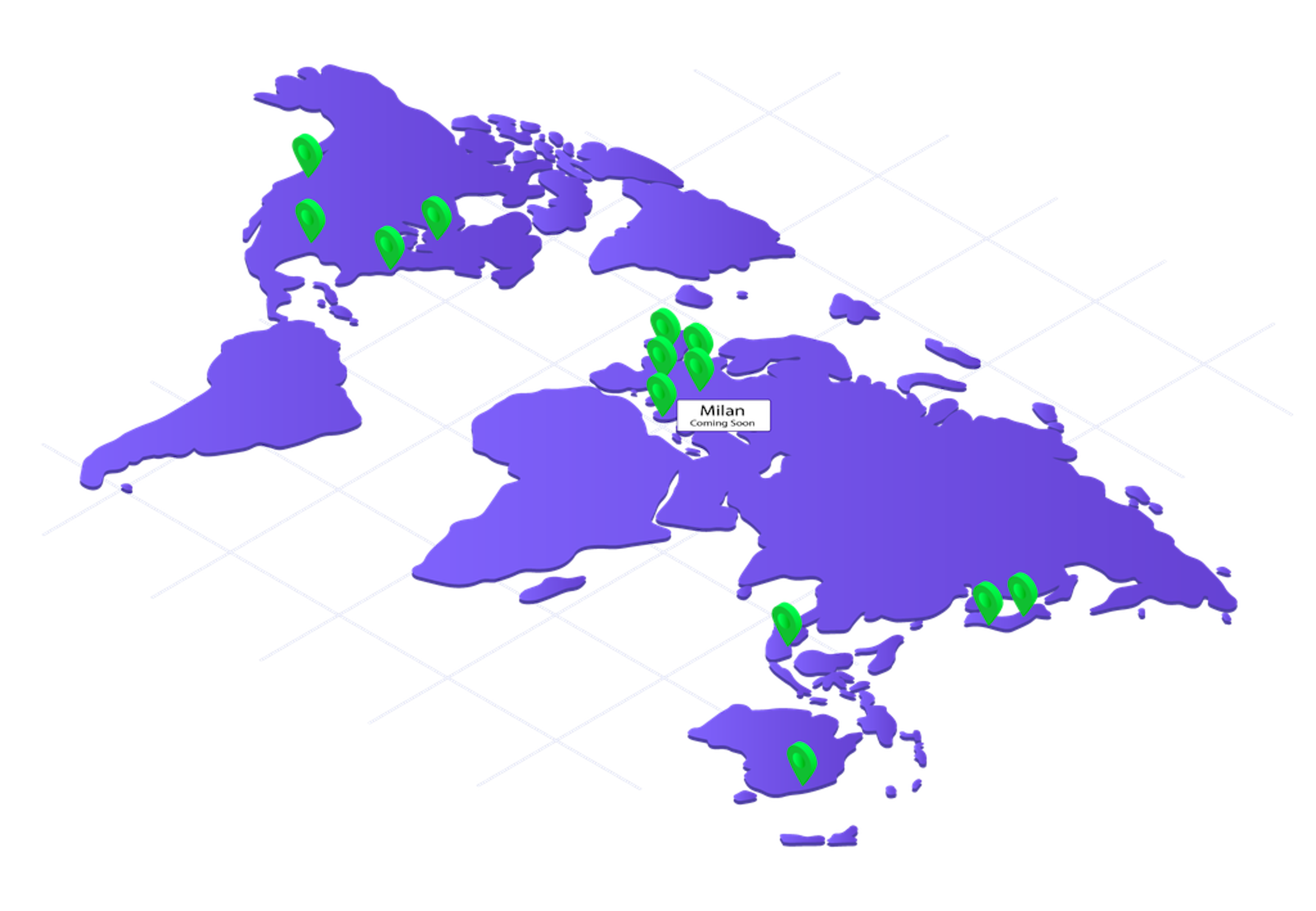 Milan global map