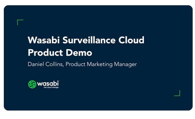 Wasabi Wasabi Surveillance Cloud