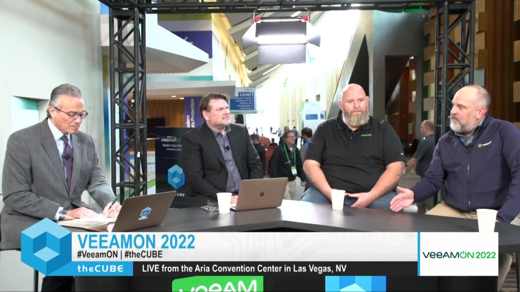 Drew Schlussel and Dustin Albertson interviewed for SiliconAngle's theCube - VeeamOn 2022