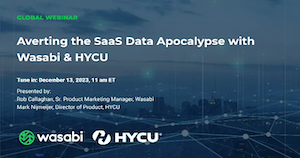 Averting the SaaS Data Apocalypse with Wasabi & HYCU
